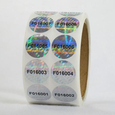 Anti espessura personalizada da etiqueta apoio falso resistente frio holográfico