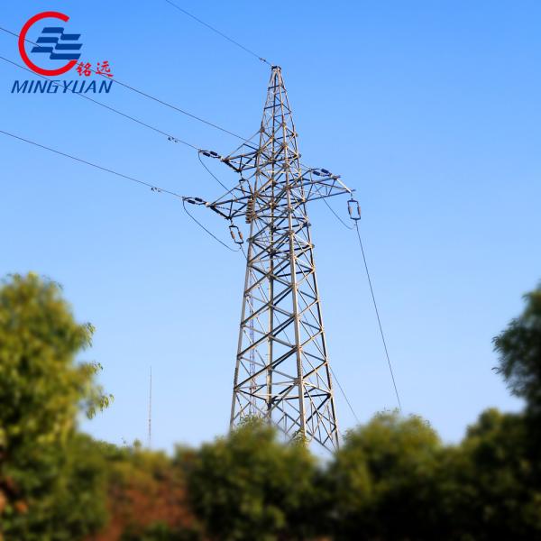 Q345b Galvanized Lattice Angle Steel Tower For Power Transmission And Distributi