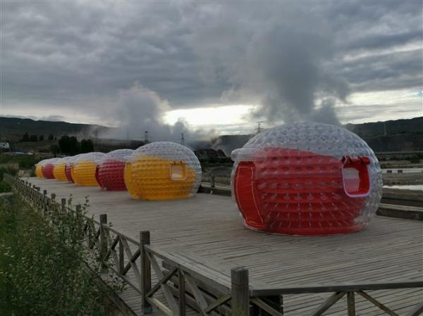 Customzied Commercial Advertising Odourless Inflatable Event Tent Dia 2.7m Outdoor