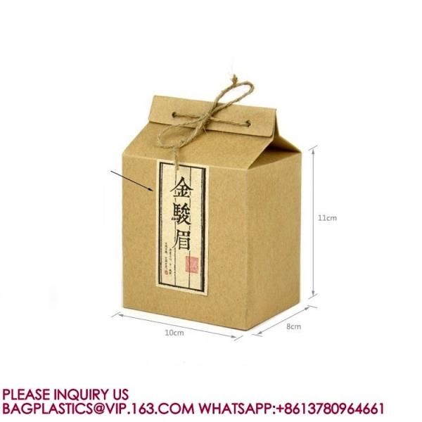 Kraft paper Rice Pouches Bulk Food Storage Bag Reusable Heat rice Sealable Bag Packaging