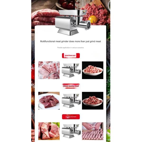 Food Grade Meat Grinding Parts Dough Mixer Meat Grinder with 304 Stainless Steel