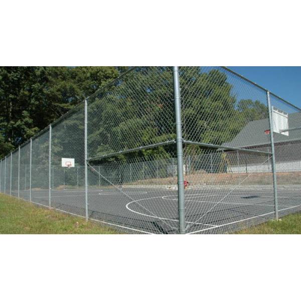 1.2 oz/ft2 (366 g/m2) chain link fence 	vinyl coated chain link fence