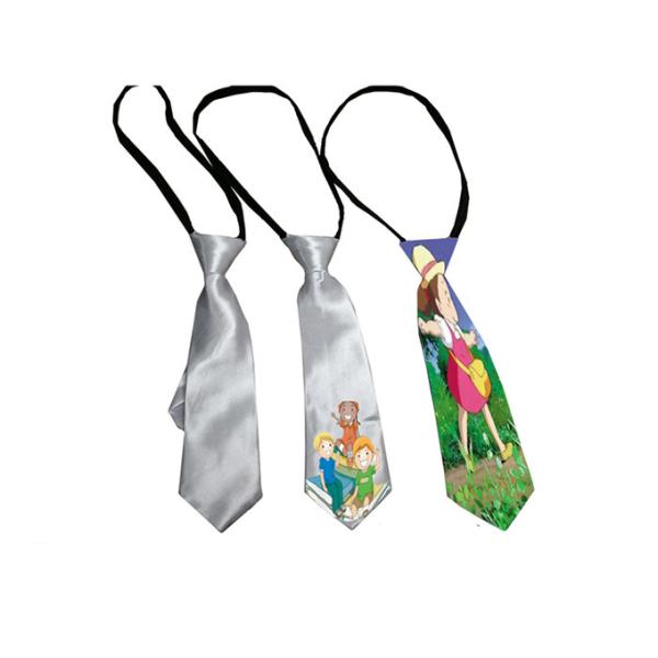 Customized Blank White Silk Sublimation Necktie For kids And Adult