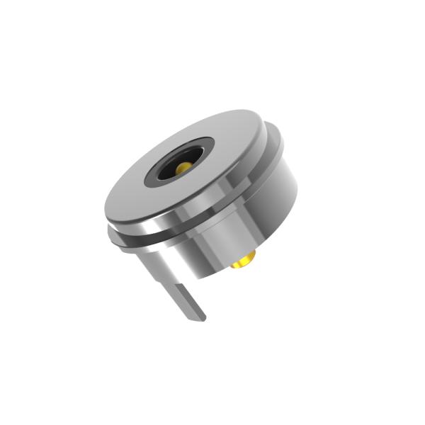 Prueba de rociado de sal 48H 10.0mm Dia conector de pin Pogo magnético con corriente de 5A y voltaje de 12V