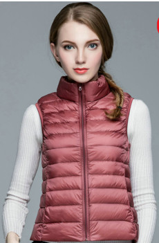 Customized Waterproof Down Jacket Women's , Lightweight Ladies Puffer Vest