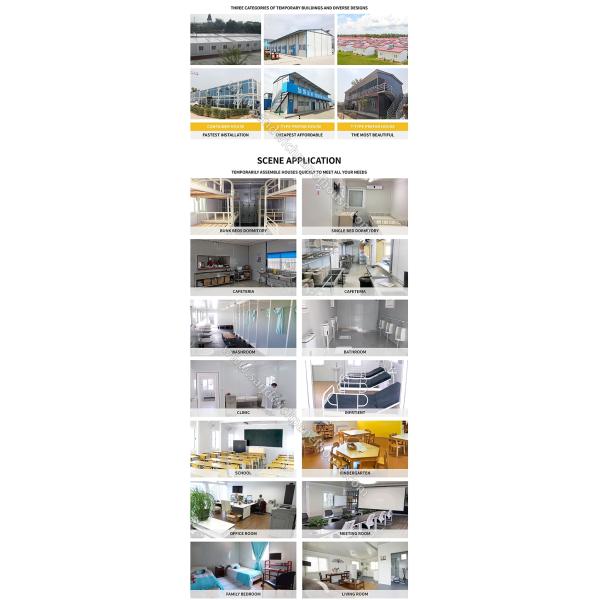 Cafeteria Flat Pack Steel Structure Sandwich Panel Container House