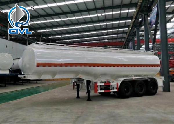 New Fuel Tank Semitrailer 45000 Liters Oil Tanker Semi Trailer Trucks 40 To 45 CBM Anti - Skid Pedal