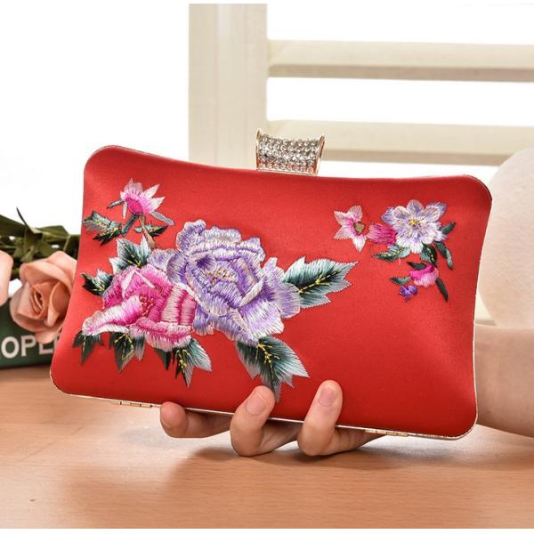 European and American vintage evening bags embroidered clutch bride
