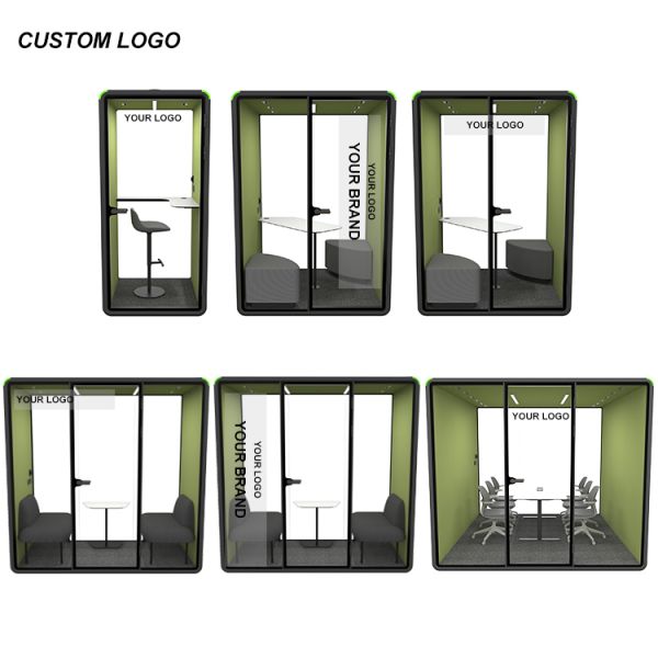 Acoustic Quiet Soundproof Office Phone Booth Room Indoor Big Size Recording Studio Booth Office Pod Soundproof for Work