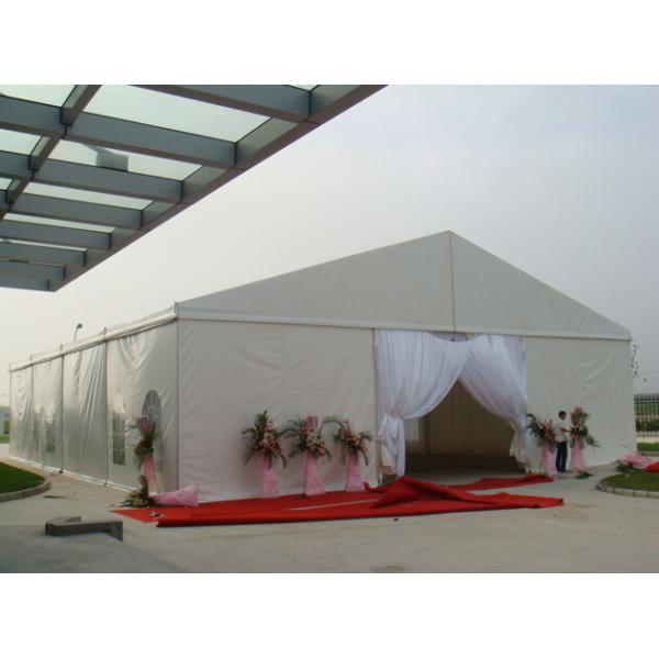 30X100M Huge Tent For Temporary Outdoor Exhibition Warehouse A-Shape Heavy Duty White Roof Cover