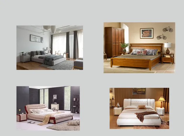 Contemporary Upholstered Bed Frame with Hidden Storage