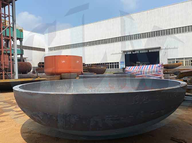 Diamter 1829mm Thickness 8mm Stainless Steel Torispherical Head For Pressure Vessel