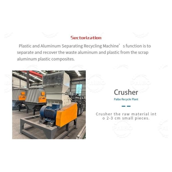 High Capacity 12000T/Year Aluminum Plastic Electrostatic Separator for Recycling Requirements