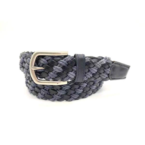 Webbing Woven Braid  3.5cm Mens Casual Leather Belt