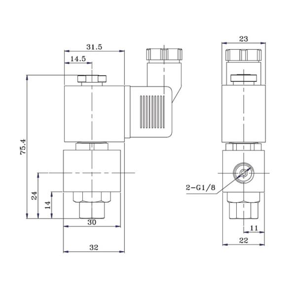 flow adjustable solenoid valve for fuel diesel oil  1 / 8 inch bspp