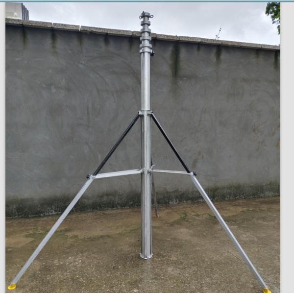40 Ft Telescopic Antenna Mast TV Survey Station Mast Hand Crank Up Aluminum Telescoping Mast 12m
