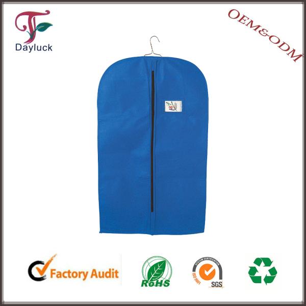 Blue color wholesale travel fabric garment bags/ suit cover
