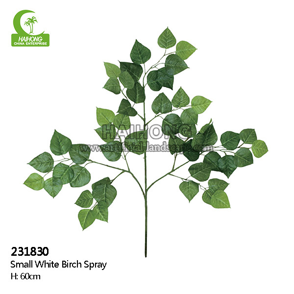 Fire Retardant 60cm Height Artificial Tree Branches , Artificial Birch Leaves