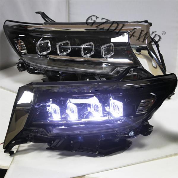 Faróis do diodo emissor de luz do olho do anjo do RGB para o Toyota Land Cruiser Prado GXL picowatt Fj150 2018 2019