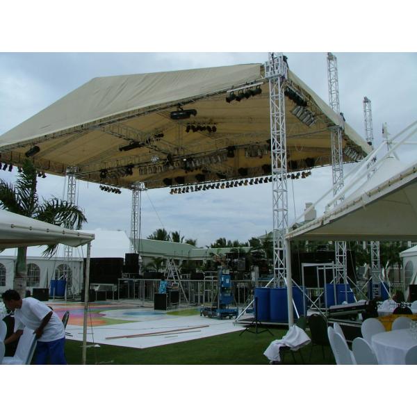 Concert Outdoor Small Stage Lighting Truss Aluminum 6082 Fireproof
