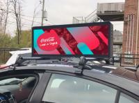 Le dessus de taxi de SMD1415 P2.5 affichage à LED le double de mode de balayage de 100W 1/16S a dégrossi l'affichage 960x320