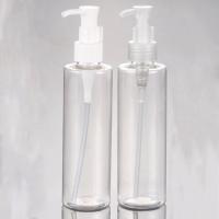 Bouteille en plastique ambre blanche adaptée aux besoins du client de lotion d'ANIMAL FAMILIER de la place 300ml avec la pompe de lotion