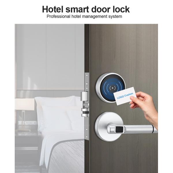 Digital Semiauto Handle Hotel Smart Locks Baking Vanish Aluminium Alloy Material
