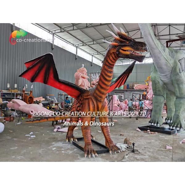 Драконы Sunproof на открытом воздухе украшения парка атракционов Animatronic