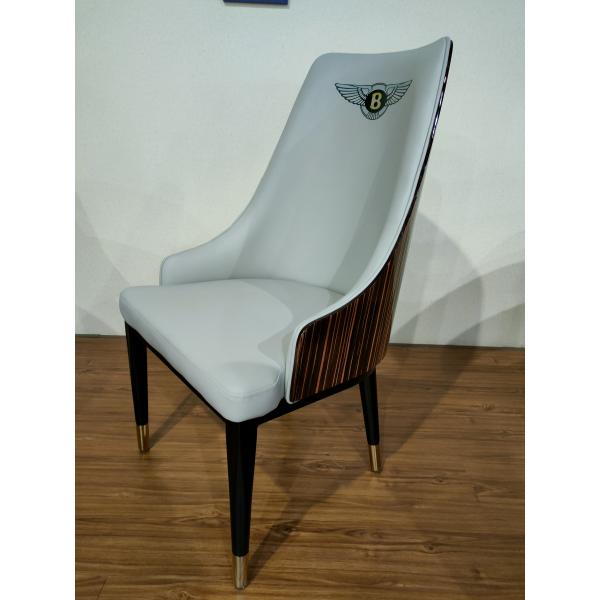 Restaurant 100cm Wrought Iron Upholstered Dining Chairs