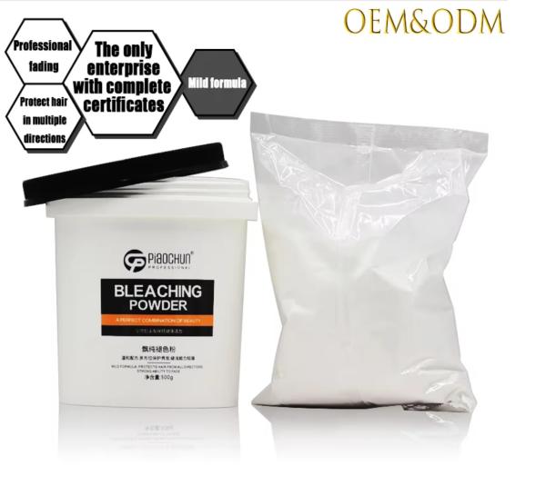 45 à 55 minutes de blanchiment des cheveux éclaircissement des cheveux en poudre de décolorant professionnel en 500g