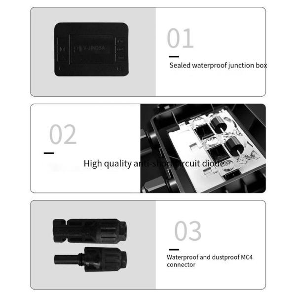 20w18v Portable Solar Panels Polycrystalline Monocrystalline Silicon PET Laminated Solar Panel