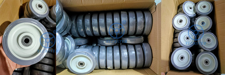 емкость 80kg колеса рицинуса шарнирного соединения 3 дюймов, TPR успокаивает колеса рицинуса