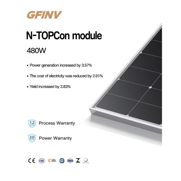 120 Cells 350W 480W 585W 1000w Solar Panel Residential Solar Panels 182X182mm