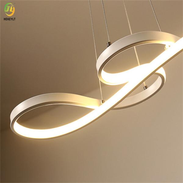 Modern Aluminum Acrylic Ring Light Bedroom Showroom Decoration