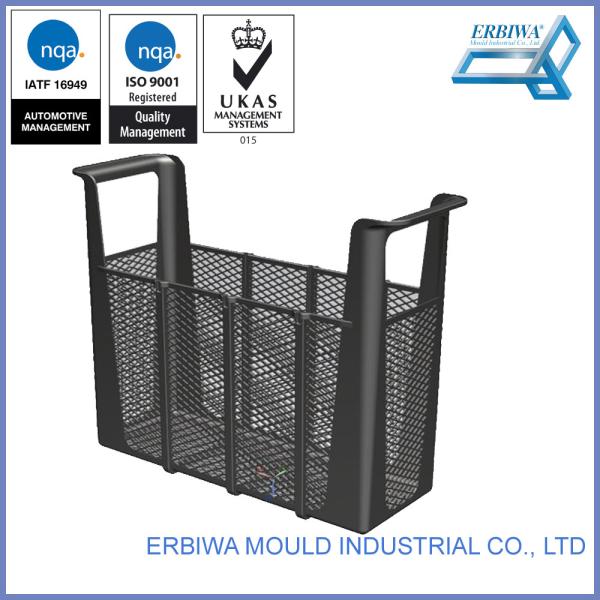 Fashion Plastic Injection Home Appliance Mould Parts Black Color Long Life Span