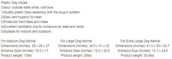 Fashion big dog apartment cottage Extra Large Waterproof Indoor & Outdoor Pet Shelter Plastic Dog Kennel Pet House, bage