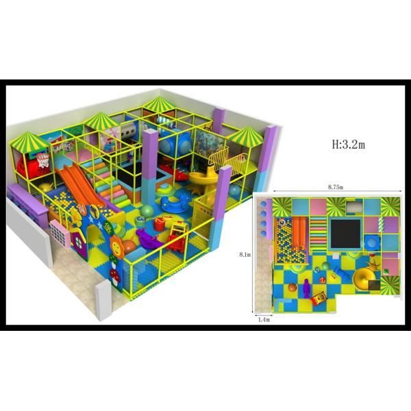 Colorful Kids Indoor Soft Playground Equipment Kids Slide for Children Castle New Design