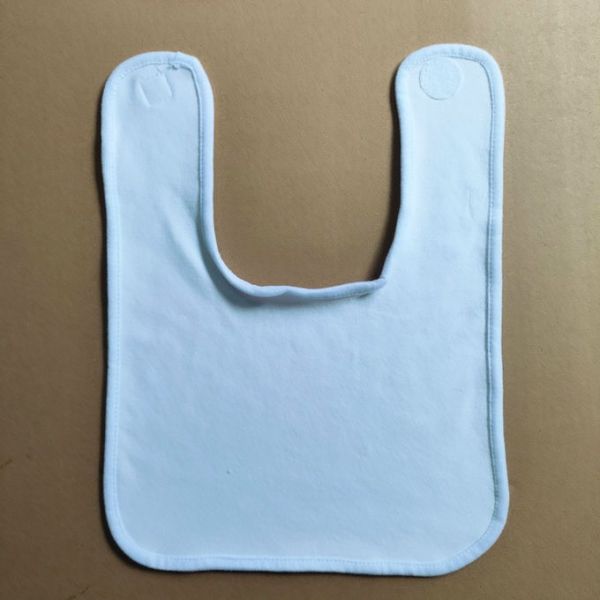 Sublimation Baby Bibs Blanks Customized Logo Super Soft Polyester Cotton Bib