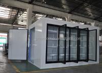 Supermercado Refrigerador Armazenamento Frio Com Porta de Vidro 8500L Walk In Cooler Blast Freezer