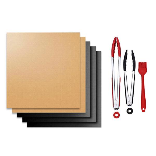 PTFE Coating Fiber 100% Non Stick Barbecue Mat PFOA Free BBQ Grill Supplies