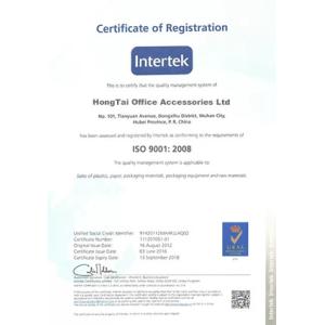 HongTai Office Accessories Ltd Сертификации