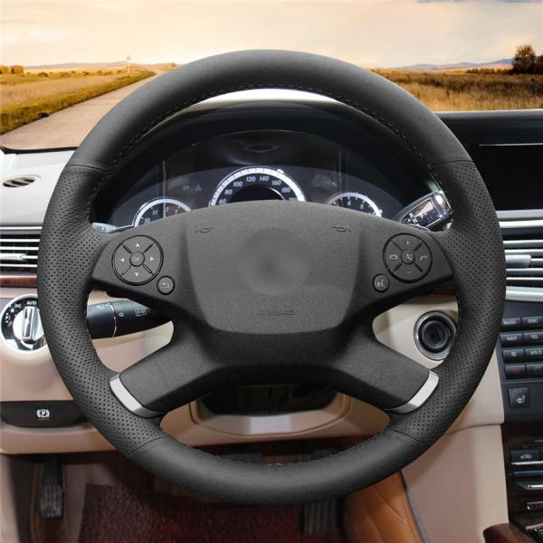 Customized PU Leather Steering Wheel Cover for Mercedes-Benz E-Class W212 E 200 260 300