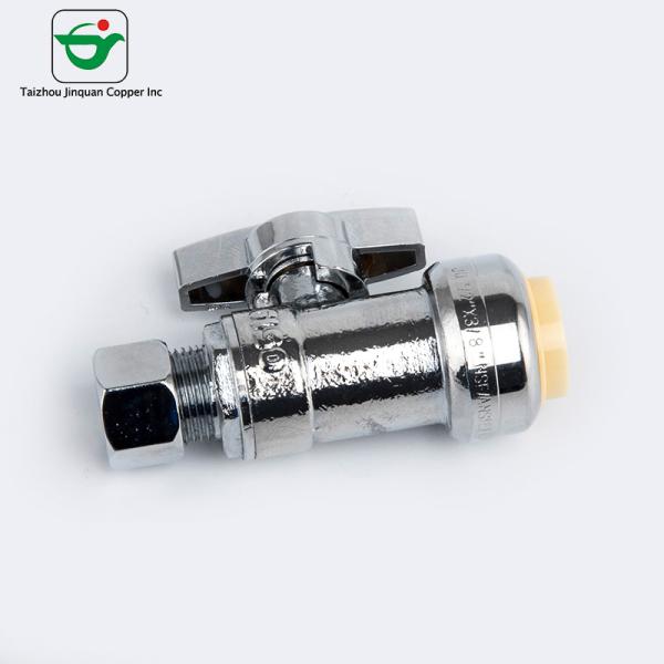 Bathroom Toilet Wash Basin NSF 3/8''X1/2'' Brass Angle Valve