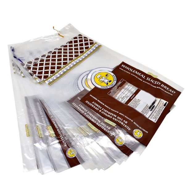 Tear Resistant Plastic Wicketed Bags Customized Clear Bakery Bags For Bakery Easy Dispensing