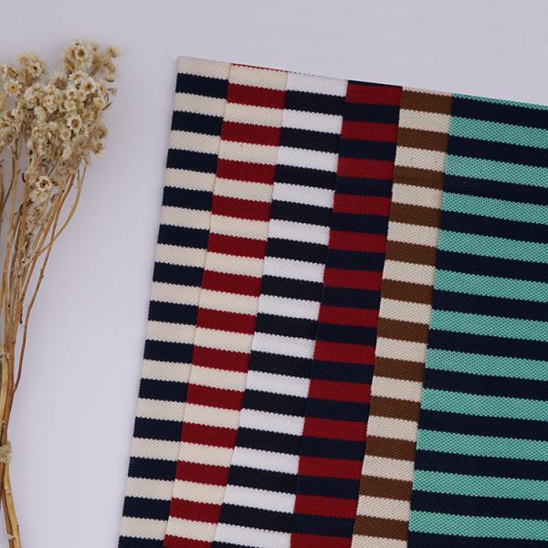 Noirs et blancs simples barrés tricotent le tissu 210cm le fil qu'organique teint tricotent le matériel