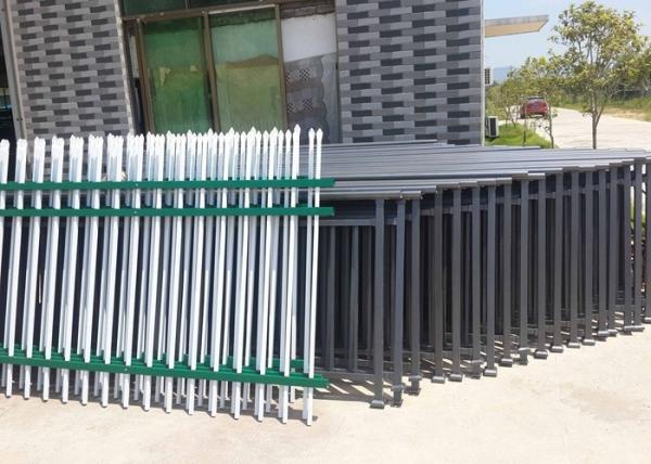 Balcony Guardrail Zinc Steel Fence 159DPN Hardness High Strength