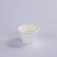 Copos quentes descartáveis ​​de bagaço de cana de 4 onças biodegradáveis ​​sustentáveis ​​com tampas