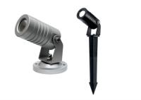 Projecteur léger directionnel en aluminium enduit de jardin de poudre avec la transitoire et la base d'ABS