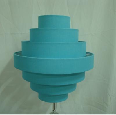 Blue Overlapped Easy Fit Pendant Shade TC 7 Layer E27 E12 Socket