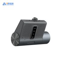 Mini Dash Cam triple canal pour voiture, caméras avant + cabine + arrière 1080P avec IR et GPS